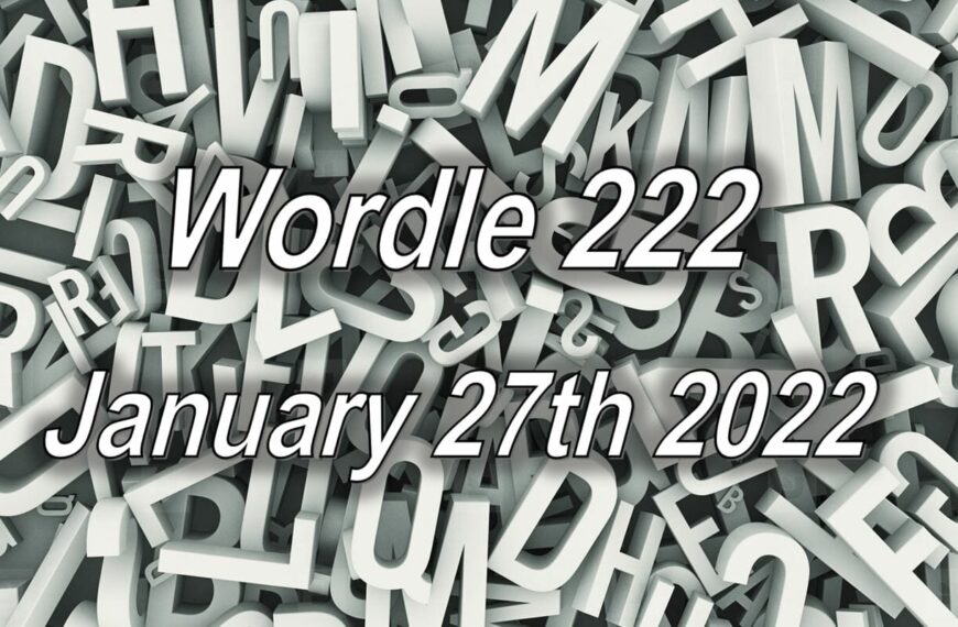 What is the Wordle for January 27