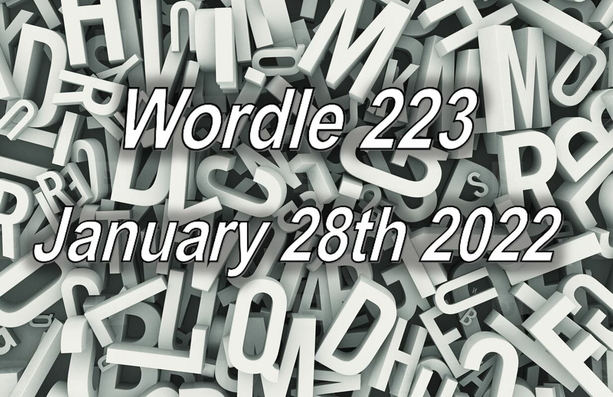 What is the Wordle Word Today Jan 28 2022