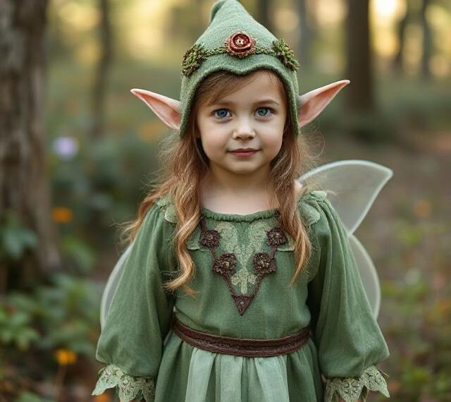 elf kids fancy dress costume