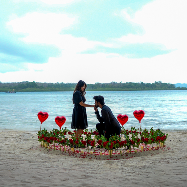 Beach proposal in Andaman